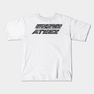 Zentangle ATEEZ Logo Kids T-Shirt